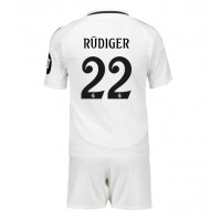 Real Madrid Antonio Rudiger #22 Replika babykläder Hemmaställ Barn 2024-25 Kortärmad (+ korta byxor)